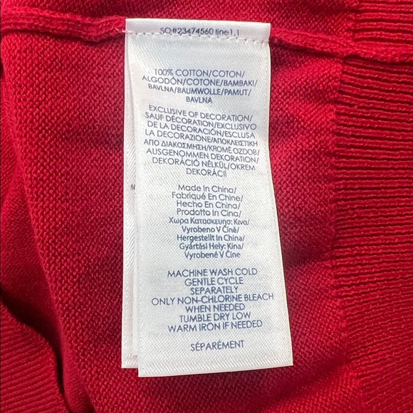 Red Sleeveless Sweater Golf Vest - Picture 5 of 6